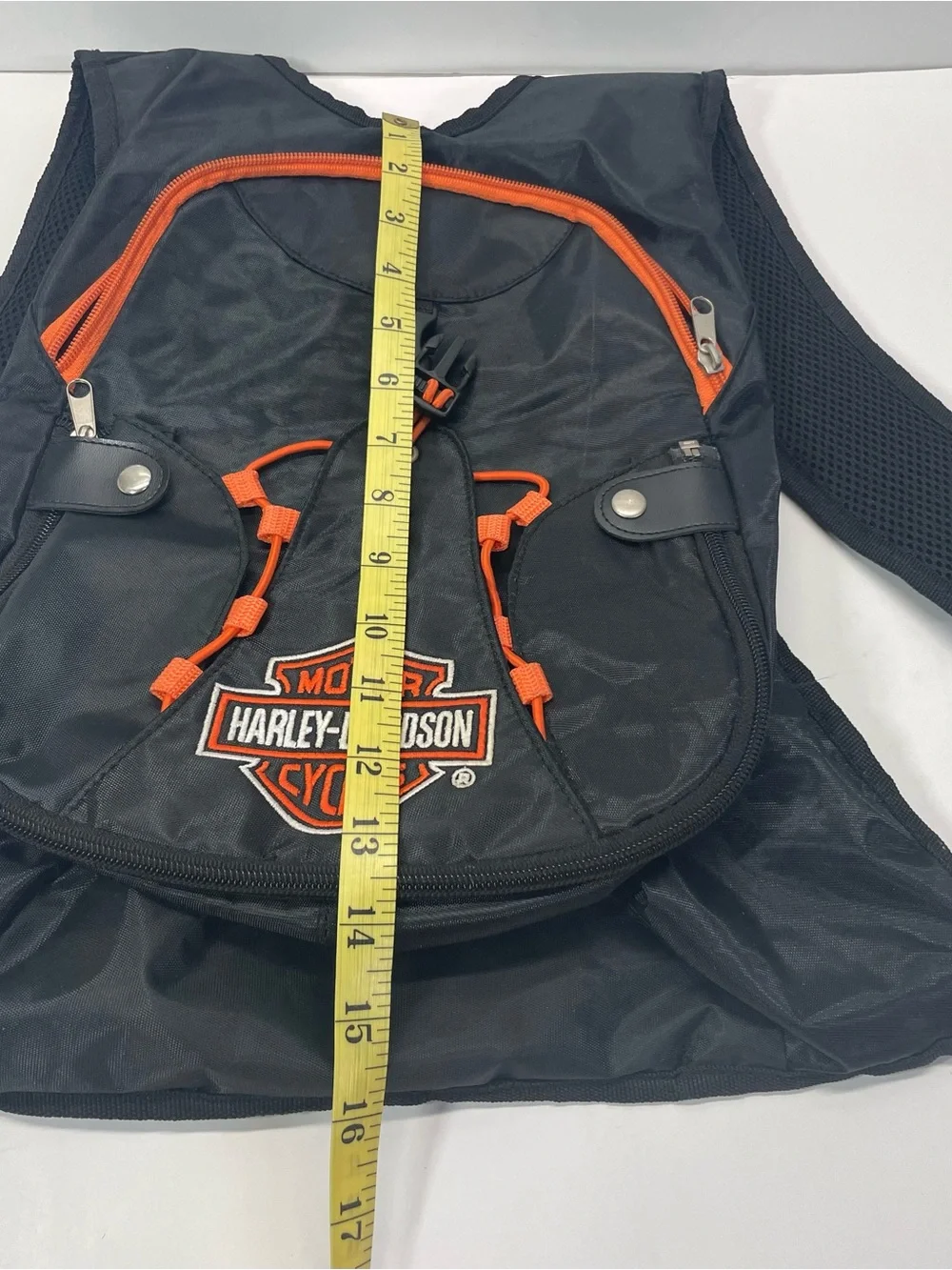 Harley Davidson Bar & Shield Patch Logo Studded backpack padded back